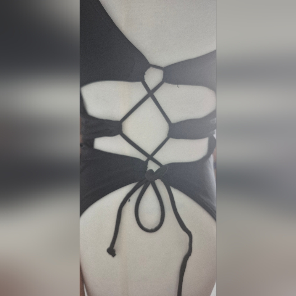 Laceup Cutout Sides Swimsuit